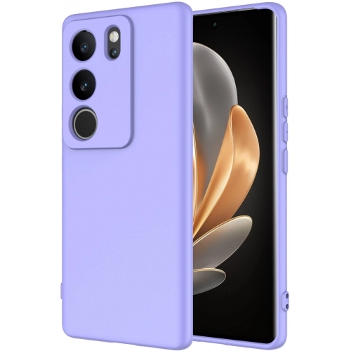 Vivo V29 5g Kılıf İçi Kadife Mat Mara Lansman Silikon Kapak  - Lila