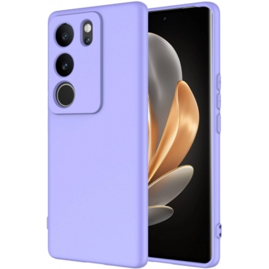Vivo V29 5g Kılıf İçi Kadife Mat Mara Lansman Silikon Kapak  - Lila