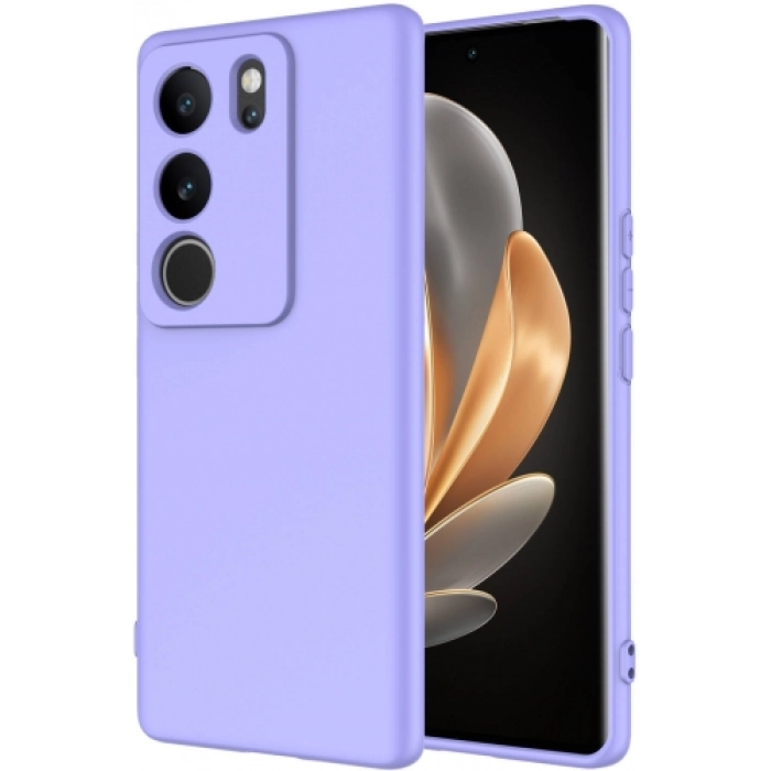 Vivo V29 5g Kılıf İçi Kadife Mat Mara Lansman Silikon Kapak  - Lila