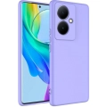 Vivo V29 Lite 5G Kılıf İçi Kadife Mat Mara Lansman Silikon Kapak  - Lila