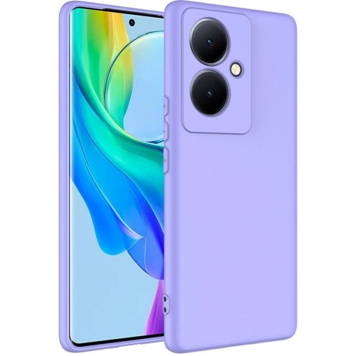 Vivo V29 Lite 5G Kılıf İçi Kadife Mat Mara Lansman Silikon Kapak - Lila