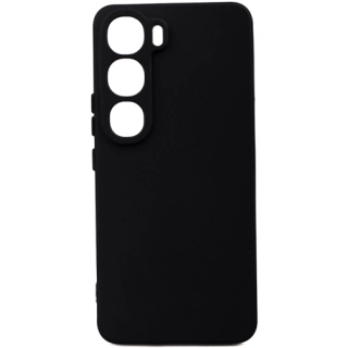 Vivo V40 Lite Kılıf Silikon Mat Esnek Kamera Korumalı Biye Kapak - Siyah