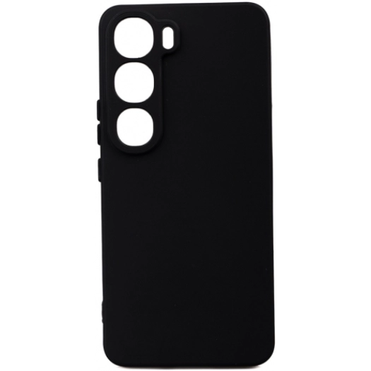 Vivo V40 Lite Kılıf Silikon Mat Esnek Kamera Korumalı Biye Kapak - Siyah