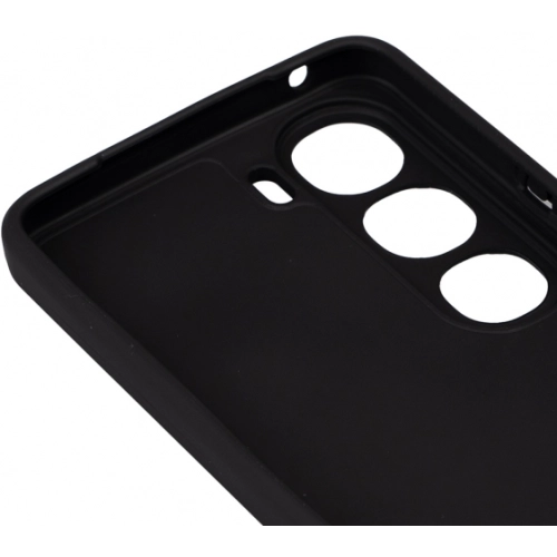 Vivo V40 Lite Kılıf Silikon Mat Esnek Kamera Korumalı Biye Kapak - Siyah