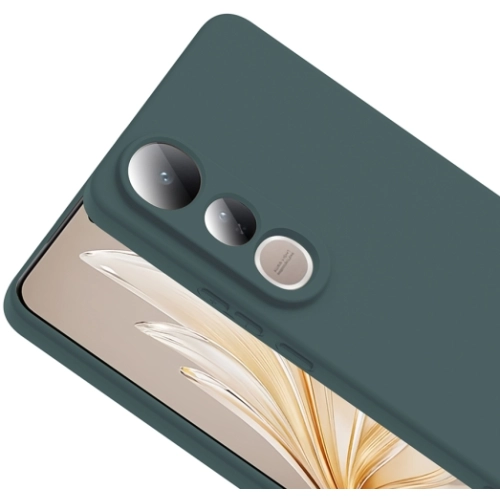 Vivo V50 Lite 4g Kılıf İçi Kadife Mat Mara Lansman Silikon Kapak - Lacivert