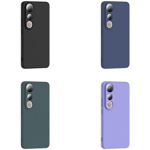 Vivo V50 Lite 4g Kılıf İçi Kadife Mat Mara Lansman Silikon Kapak - Siyah