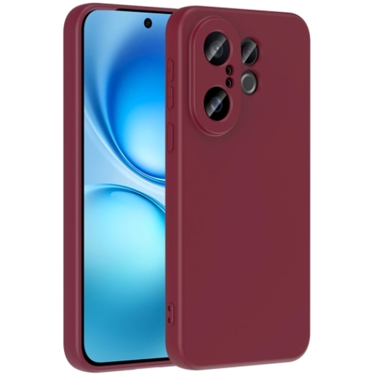 Vivo X200 FE Kılıf İçi Kadife Mat Mara Lansman Silikon Kapak  - Koyu Mor