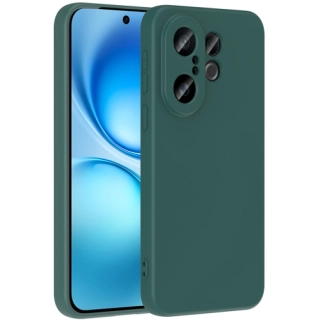 Vivo X200 FE Kılıf İçi Kadife Mat Mara Lansman Silikon Kapak  - Koyu Yeşil