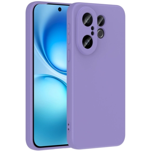 Vivo X200 FE Kılıf İçi Kadife Mat Mara Lansman Silikon Kapak  - Lila