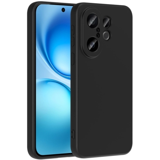 Vivo X200 FE Kılıf İçi Kadife Mat Mara Lansman Silikon Kapak  - Siyah