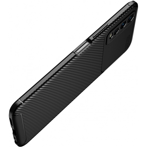 Vivo Y11s Kılıf Silikon Parmak İzi Bırakmayan Karbon Soft Negro Kapak - Siyah