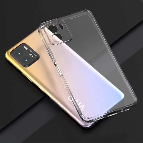 Vivo Y15s Kılıf Kamera Korumalı Esnek Silikon Kapak - Şeffaf