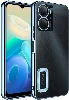 Vivo Y16 Kılıf Kamera Korumalı Silikon Logo Açık Omega Kapak - Mavi