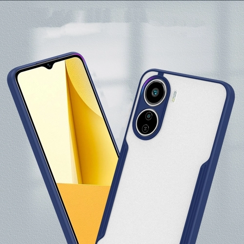 Vivo Y16 Kılıf Renkli Silikon Kamera Lens Korumalı Şeffaf Parfe Kapak - Siyah