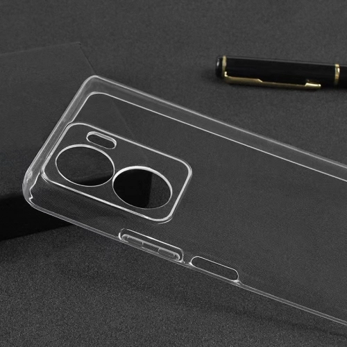 Vivo Y16 Kılıf Kamera Korumalı Esnek Silikon Kapak - Şeffaf