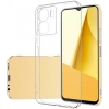 Vivo Y16 Kılıf Kamera Korumalı Esnek Silikon Kapak - Şeffaf