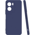 Vivo Y16 Kılıf Silikon Mat Esnek Kamera Korumalı Biye Kapak - Lacivert