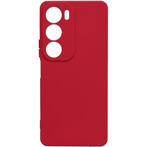 Vivo Y19s Kılıf Silikon Mat Esnek Kamera Korumalı Biye Kapak - Kırmızı