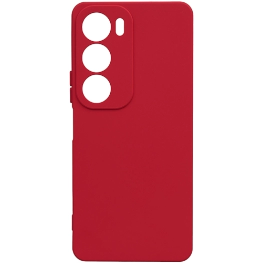 Vivo Y19s Kılıf Silikon Mat Esnek Kamera Korumalı Biye Kapak - Kırmızı