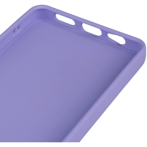 Vivo Y19s Kılıf Silikon Mat Esnek Kamera Korumalı Biye Kapak - Lila