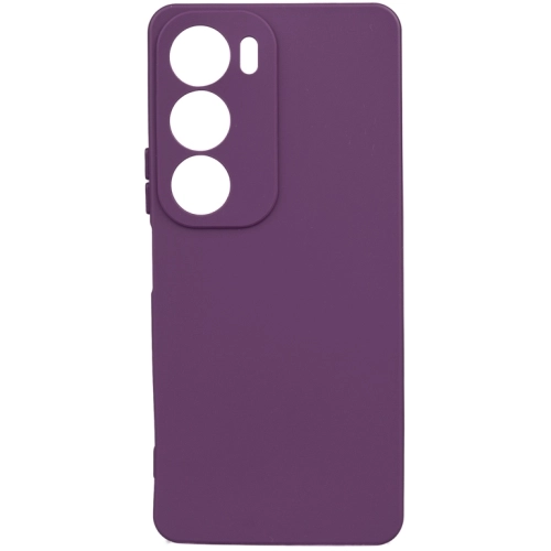 Vivo Y19s Kılıf Silikon Mat Esnek Kamera Korumalı Biye Kapak - Mor