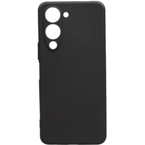 Vivo Y19s Kılıf Silikon Mat Esnek Kamera Korumalı Biye Kapak - Siyah
