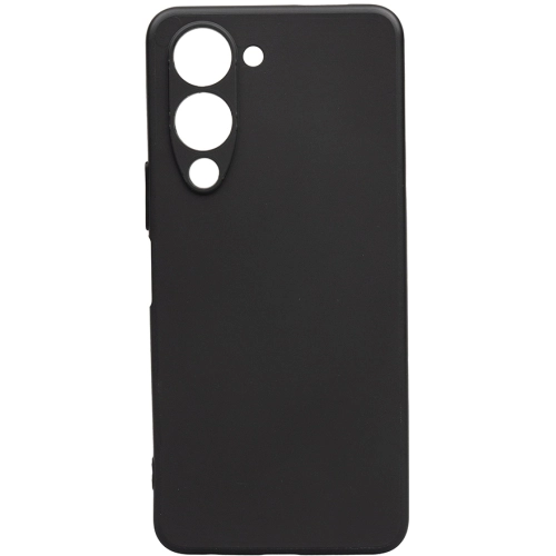 Vivo Y19s Kılıf Silikon Mat Esnek Kamera Korumalı Biye Kapak - Siyah