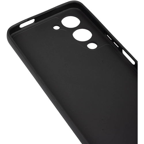 Vivo Y19s Kılıf Silikon Mat Esnek Kamera Korumalı Biye Kapak - Siyah