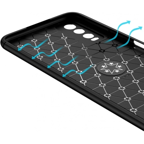 Vivo Y20 Kılıf Renkli Silikon Yüzüklü Standlı Auto Focus Ravel Kapak - Mavi - Siyah