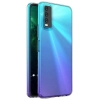 Vivo Y20 Kılıf Kamera Korumalı Esnek Silikon Kapak - Şeffaf
