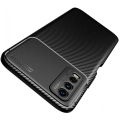 Vivo Y20 Kılıf Silikon Parmak İzi Bırakmayan Karbon Soft Negro Kapak - Siyah