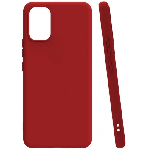 Vivo Y21 Kılıf Silikon Mat Esnek Kamera Korumalı Biye Kapak - Kırmızı