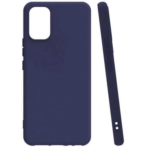 Vivo Y21 Kılıf Silikon Mat Esnek Kamera Korumalı Biye Kapak - Lacivert