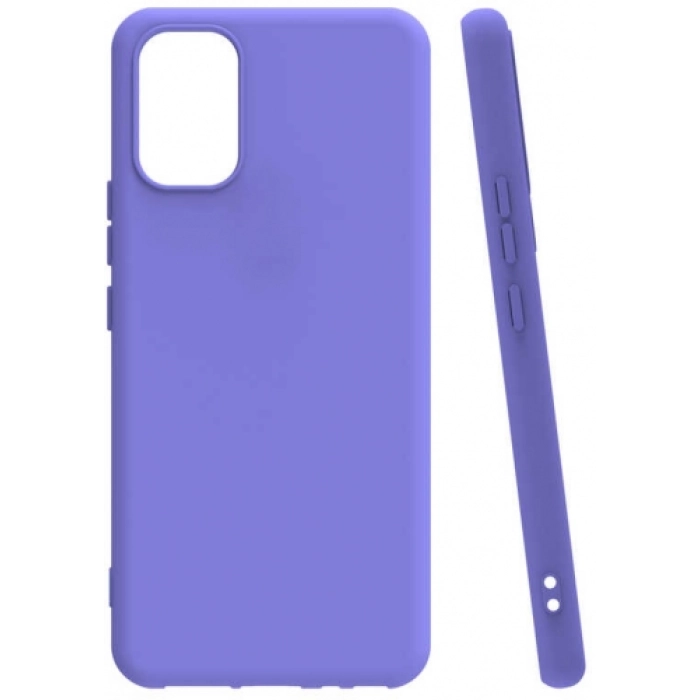 Vivo Y21 Kılıf Silikon Mat Esnek Kamera Korumalı Biye Kapak - Lila