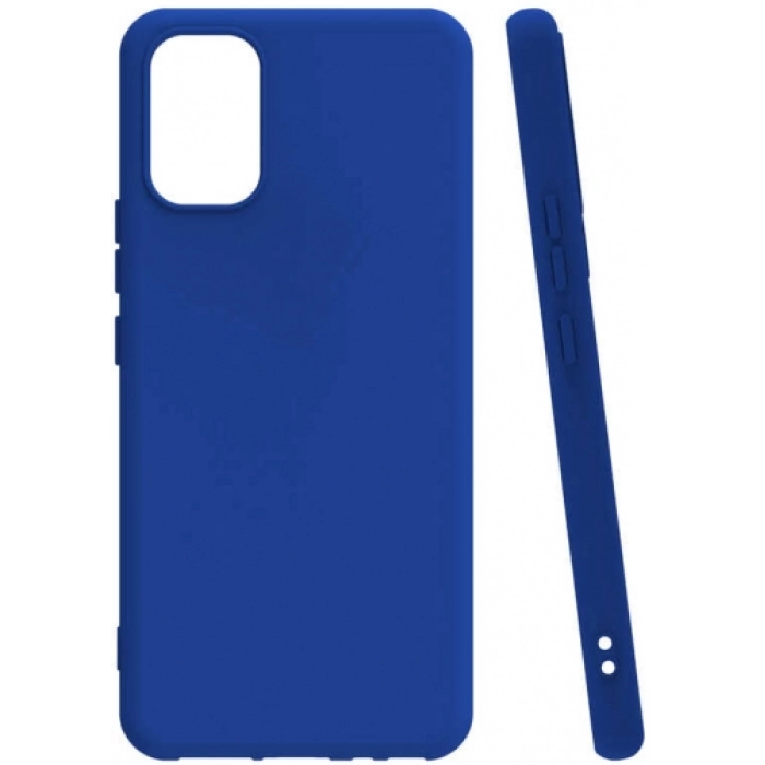 Vivo Y21 Kılıf Silikon Mat Esnek Kamera Korumalı Biye Kapak - Mavi