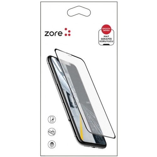 Vivo Y21 Seramik Tam Kaplayan Mat Ekran Koruyucu - Siyah