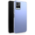 Vivo Y21s Kılıf Kamera Korumalı Esnek Silikon Kapak - Şeffaf