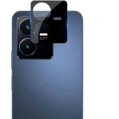 Vivo Y22s Kamera Lens 3D Koruyucu Cam - Siyah