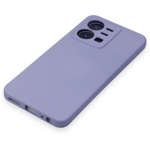 Vivo Y22s Kılıf İçi Kadife Mat Mara Lansman Silikon Kapak - Lila
