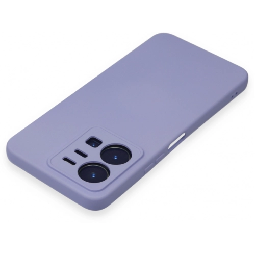 Vivo Y22s Kılıf İçi Kadife Mat Mara Lansman Silikon Kapak - Lila