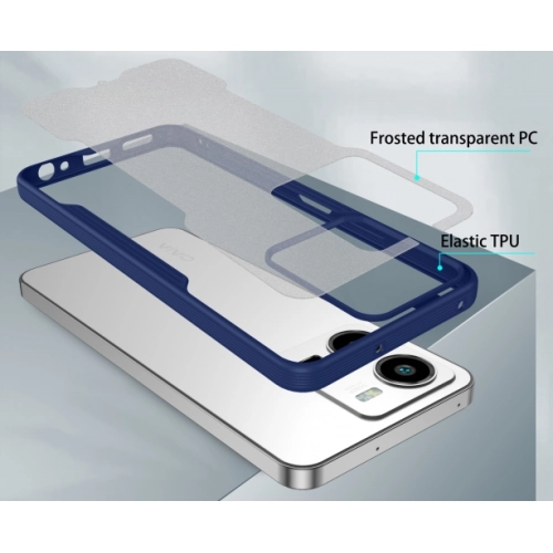 Vivo Y22s Kılıf Renkli Silikon Kamera Lens Korumalı Şeffaf Parfe Kapak - Siyah