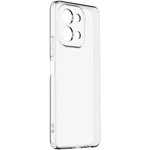 Vivo Y28 Kılıf Kamera Korumalı Esnek Silikon Kapak - Şeffaf