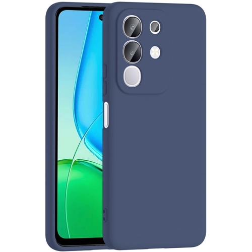 Vivo Y29 4G Kılıf İçi Kadife Mat Mara Lansman Silikon Kapak - Lacivert