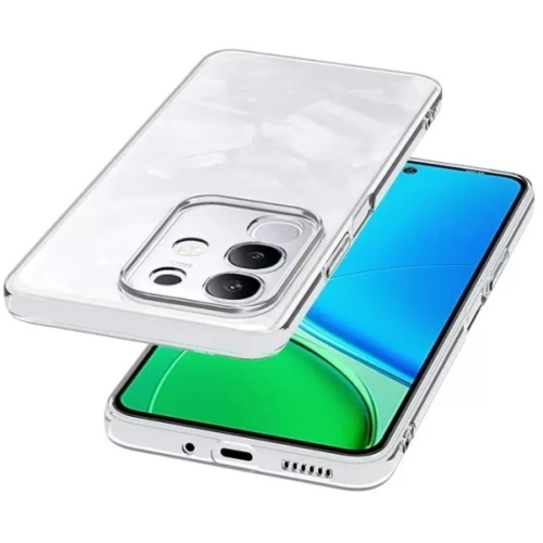 Vivo Y29 4G Kılıf Kamera Korumalı Esnek Silikon Kapak - Şeffaf