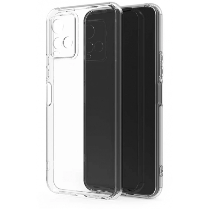 Vivo Y33s Kılıf Kamera Korumalı Esnek Silikon Kapak - Şeffaf