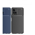 Vivo Y33s Kılıf Silikon Parmak İzi Bırakmayan Karbon Soft Negro Kapak - Siyah