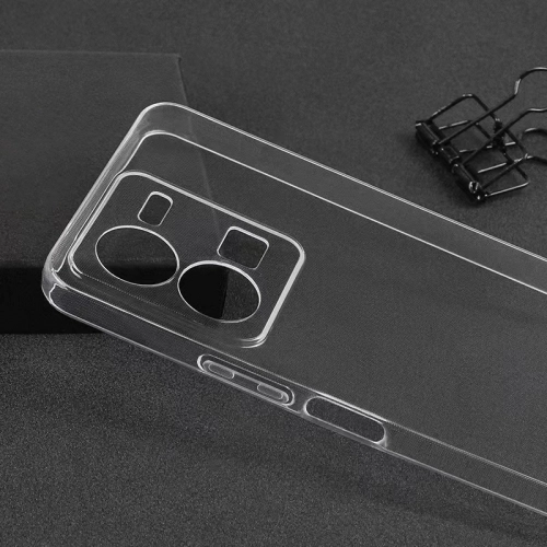 Vivo Y35 Kılıf Kamera Korumalı Esnek Silikon Kapak - Şeffaf