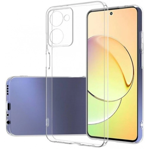 Vivo Y36 Kılıf Kamera Korumalı Esnek Silikon Kapak - Şeffaf