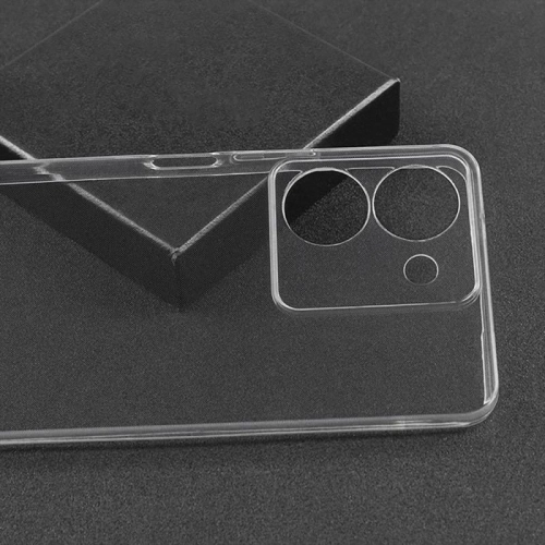 Vivo Y36 Kılıf Kamera Korumalı Esnek Silikon Kapak - Şeffaf
