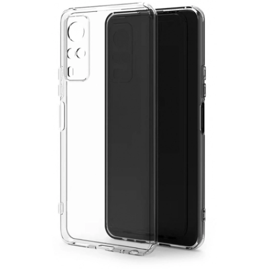 Vivo Y53s Kılıf Kamera Korumalı Esnek Silikon Kapak - Şeffaf